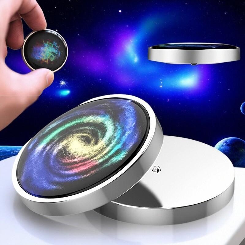 Fashnics Galaxy Star Stainles Steel Decompression Gyroscope Toy Stress Resistant Metal Fingertip Rotating Gyroscope Table Children's Gift