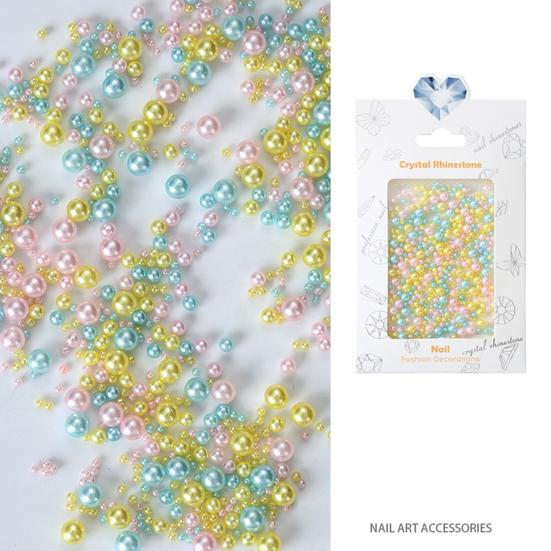 1 Beutel Breite Anwendung ABS Zarte Glänzende Imitationsperlen Dekoration Handy Nagelkunst Schmuck Nageldekoration