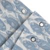 Blue Fish Shower Curtain Decorative Bathroom Waterproof Fabric Bath Mats For Home Decoration White Blue Floral Pattern Watercolo