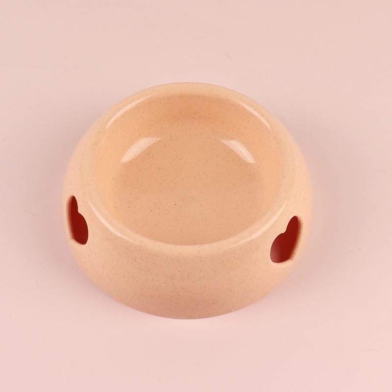 Non-Spill Pet Food Bowl Dogs Cats Plastic Feeding Dish With Stable Base Small Large Sizes