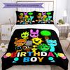 3pcs Sprunki Game3 Pattern Bedding Set Duvet Cover Set Includes Duvet Cover &pillowcases, Perfect All Season Bedroom Decoration & Gift