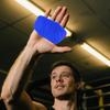 1 Pair Anti-Slip Silicone 2-Finger Workout Grips Men Women Palm Protection Lifting Deadlift Pull-Up Grippers Gym Training Exercise Fingerless