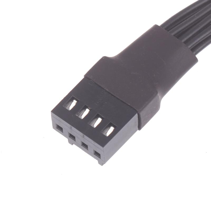 4Pin Pwm Fan Cable 1 To 2/3 Ways Splitter Black Sleeved Extension Cable Connector Pwm Extension Cables
