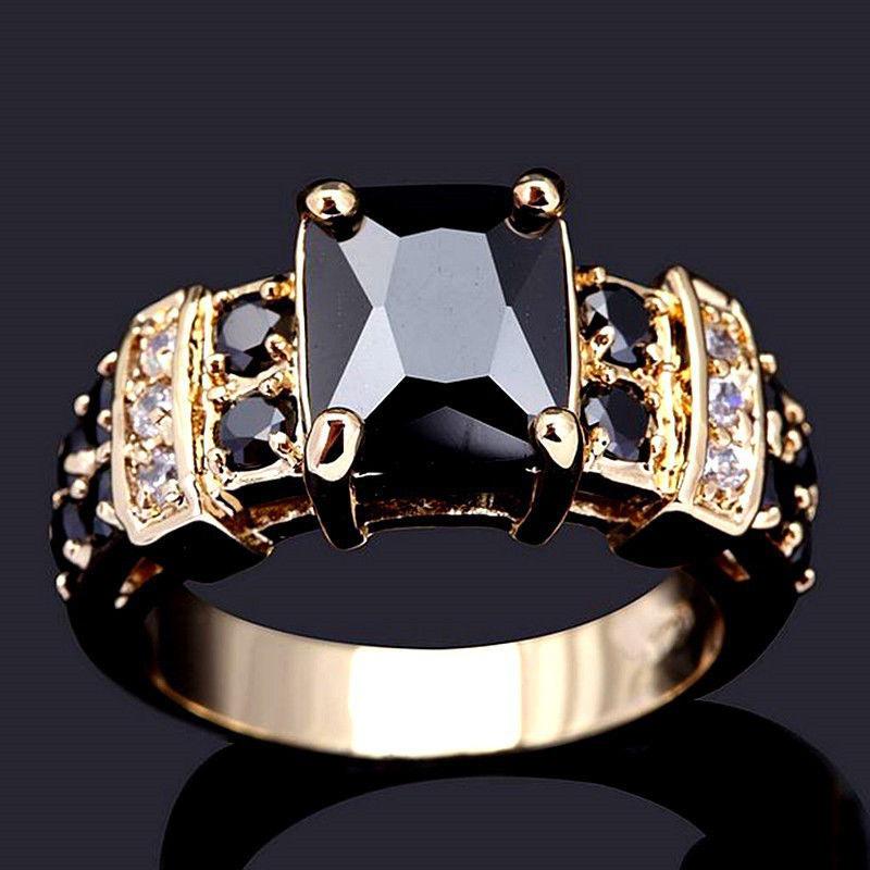 Jianjie Cross-Border Jewelry: Multicolor Inlaid Square Zircon Ring