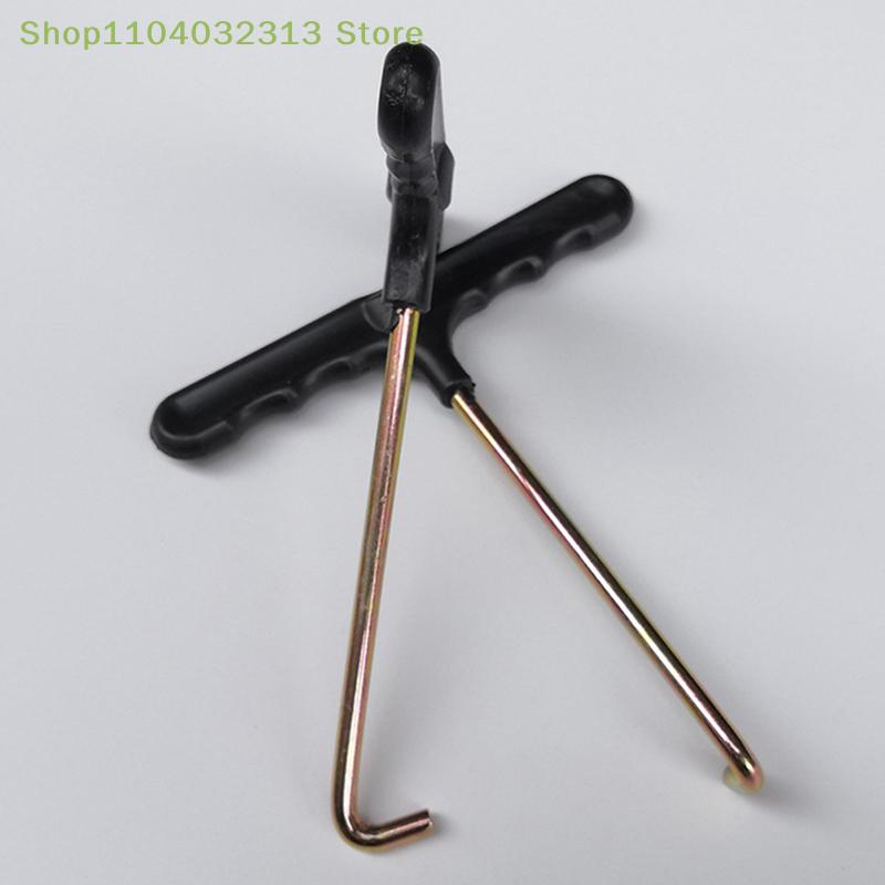 1Pc Trampoline Spring Pull Tool Trampoline T Hook Tool Tent Peg Puller Extractor Trampoline Hook Bungee Trampoline Assembly Tool