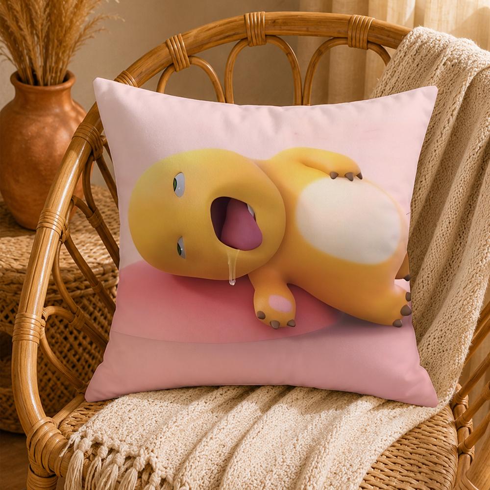 Cartoon NNailoongS Cushion Cover Ultra Soft Pillowcase CloudLike Comfort Fabric with Concealed Zipper