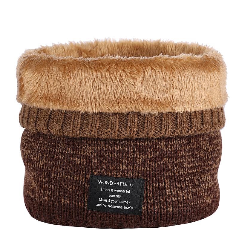 Парная мода градиентный цветной шейный платок унисекс зимний теплый вязаный шерстяной — фото 12