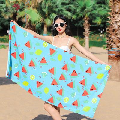 Fashionable Bath Towel, Absorbent and Quick Drying Ultra-fine Fiber Printed Beach Towel, Swimming Quick Drying Towel