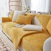 Solid Plush Sofa Covers Stripe Sofa Cushion Home Decor Armchair Towel Furniture Seat Cover Corner Sofa Slipcover for Living Room