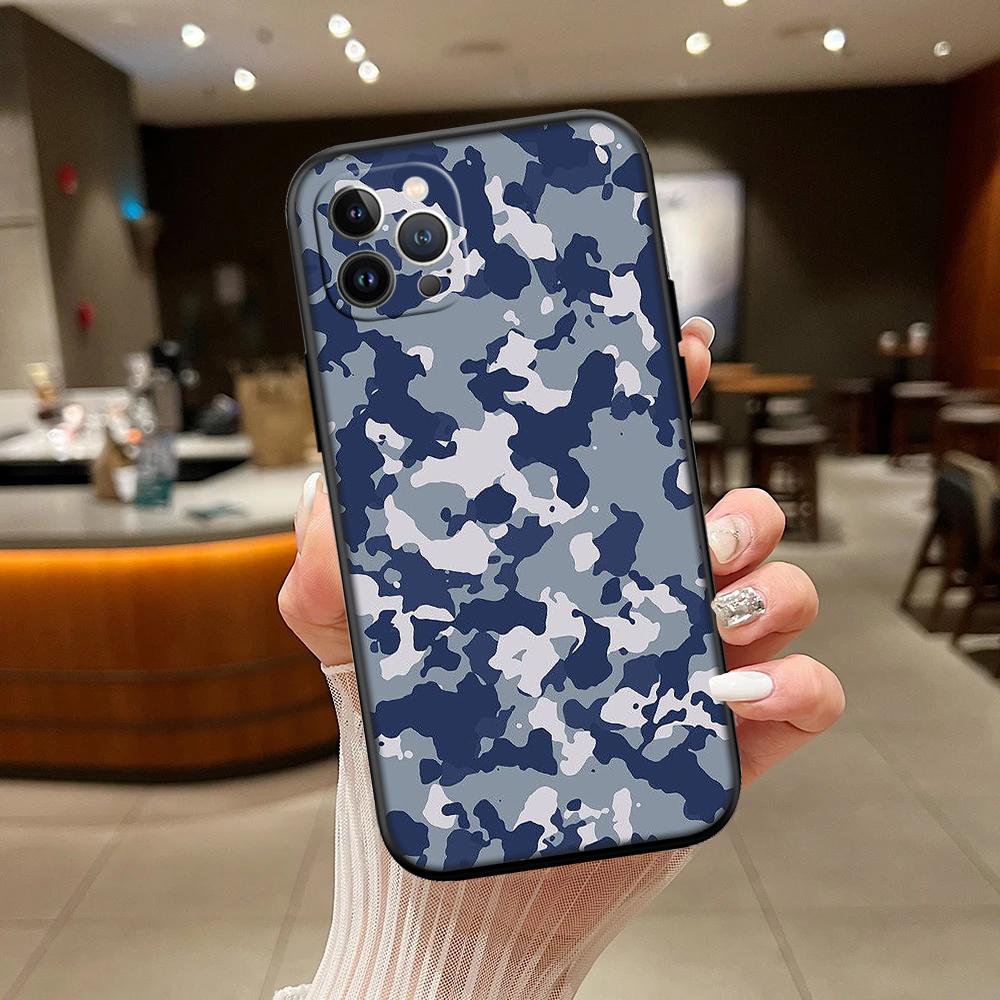 RA7 Camouflage New High-End Shell Phone Case for iPhone SE X XS XR 16E 17 11 Pro Max 8 7 6 6s Plus Air