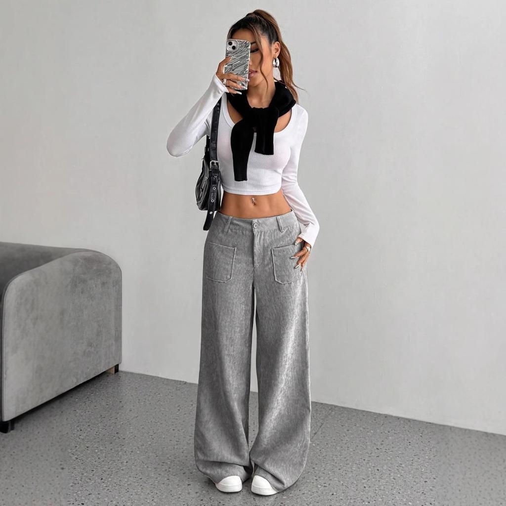 New Loose, Casual and Fashionable Autumn and Winter Pants with A Slimming Drape for Women