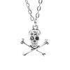 Skull Pendant Necklace for Women Men Vintage Chain Grunge Jewelry Goth Gothic Accessories Choker Y2k Aesthetic Fairy Star