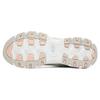 Skechers DLites 1.0 Leather Mesh Lace-Up Low-Top Dad Shoes Women Sneaker White Gray Pink 149642-WMLT