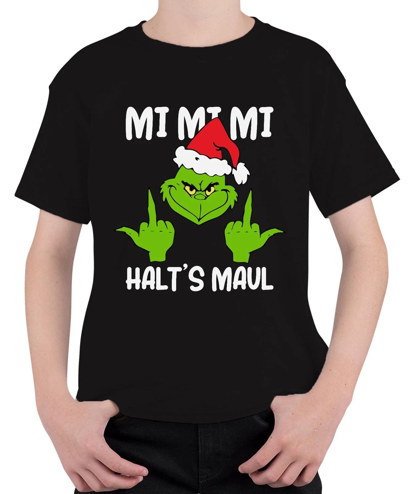 Mi Mi Mi Halt s Maul Grinch Spruch Anti-Weihnachten - Weihnachten Christmas Xmas M