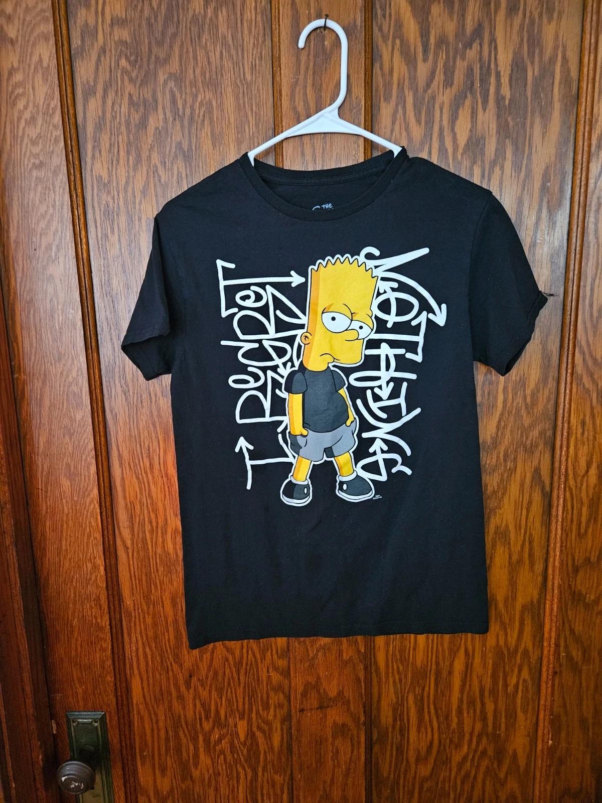 The Simpsons All Over Print T-Shirt Bart 20th Century Sz S M