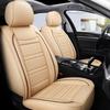 Premium 1-Seat Car Seat Cover Full Set PU Leather Quilted Front Protectors Cushion for SUVs Truck(Only 1 Seat Cover)