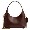 Brooklyn 23 Hot Stamping Logo Chain Shoulder Strap Armpit Bag Leather Crossbody Shoulder Bag Mini Women's Maple Leaf Color