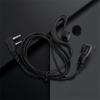 Earhook Design Walkie-Talkie Headset Over Ear Walkie Wired Headset  Professional Use