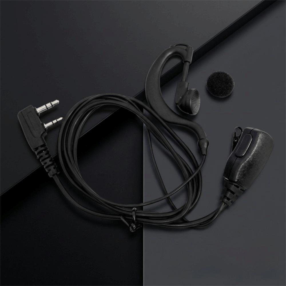 Earhook Design Walkie-Talkie Headset Over Ear Walkie Wired Headset  Professional Use