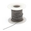 10meters/roll 1.5/2/2.4mm Beaded Ball Stainless Steel Chain Bulk Chains for DIY Necklaces Bracelet Keychain Jewelry Making