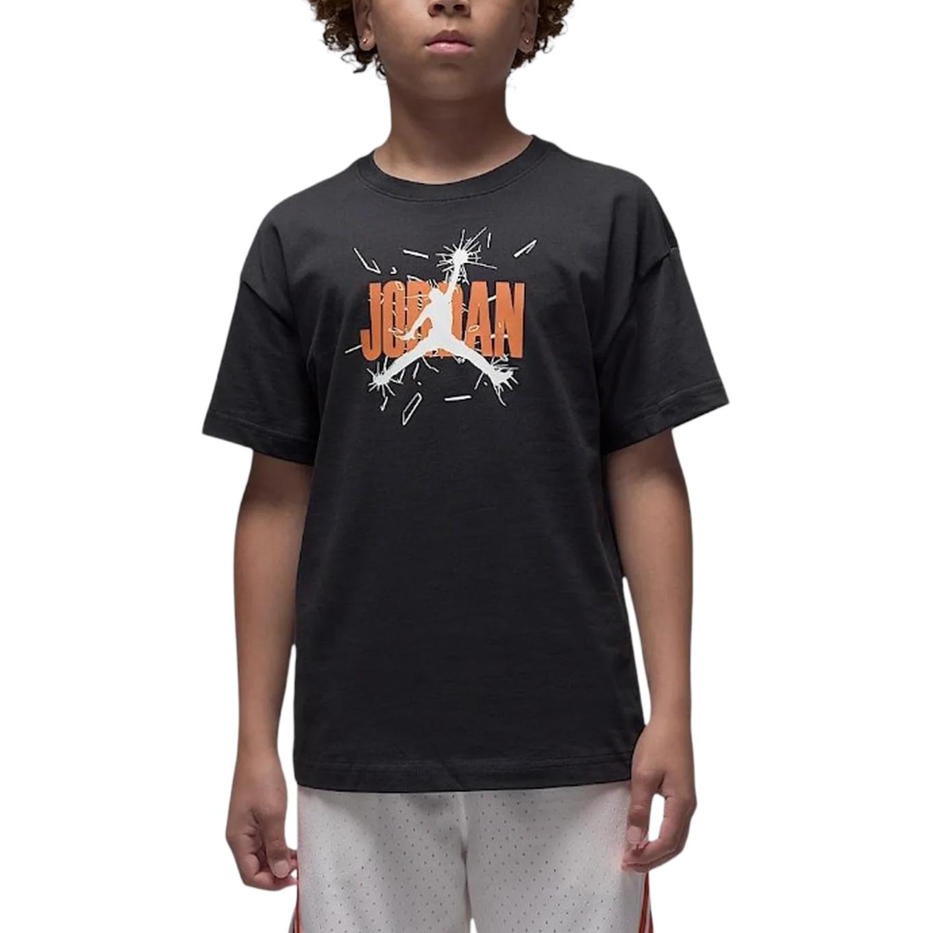 

Jordan Logo Round Neck Short Sleeve T-Shirt Kids tops 95F059-G0T M