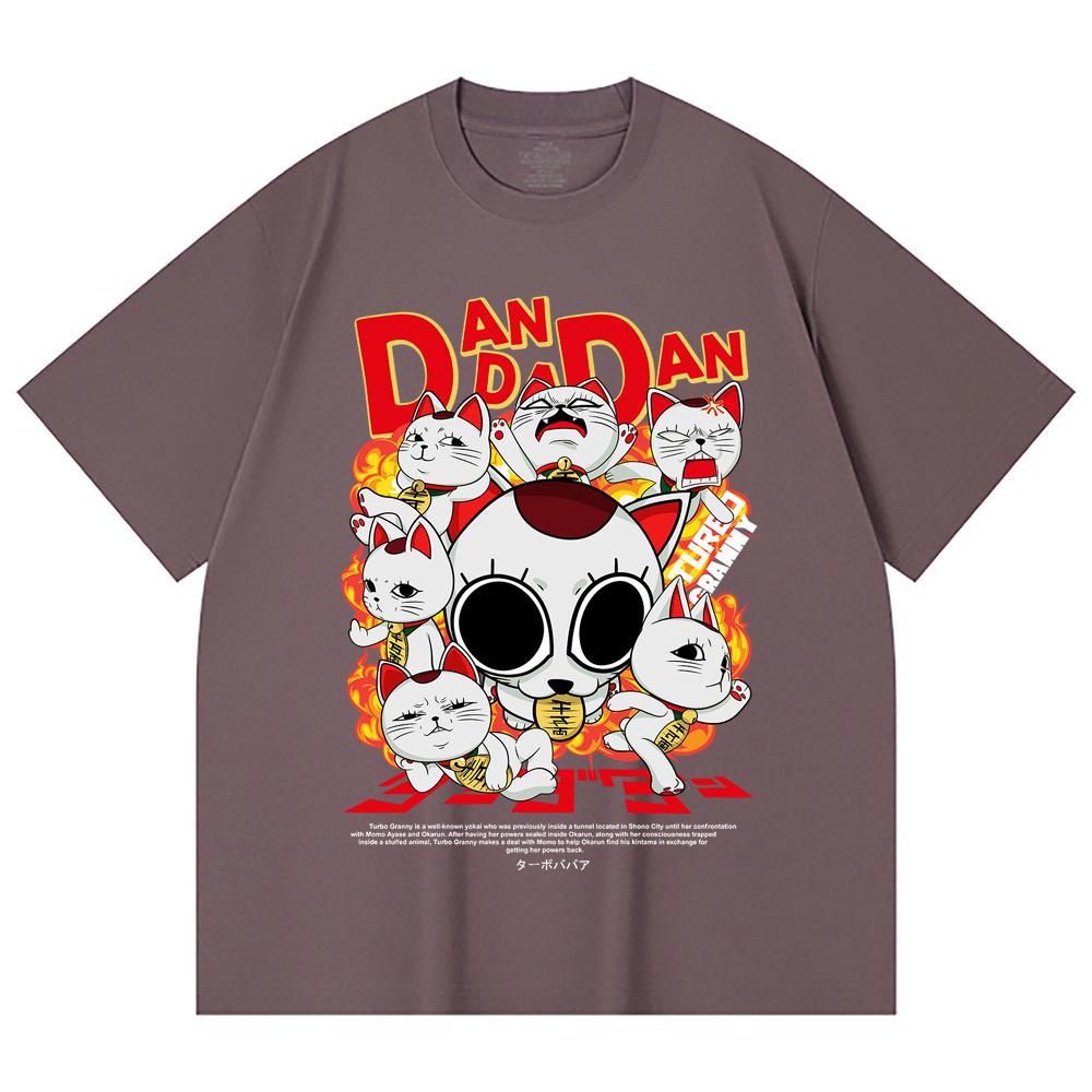 230 Gsm 100% Cotton Dandadan V12 Turbo Granny Print Unisex Heavy Cotton T Shirt