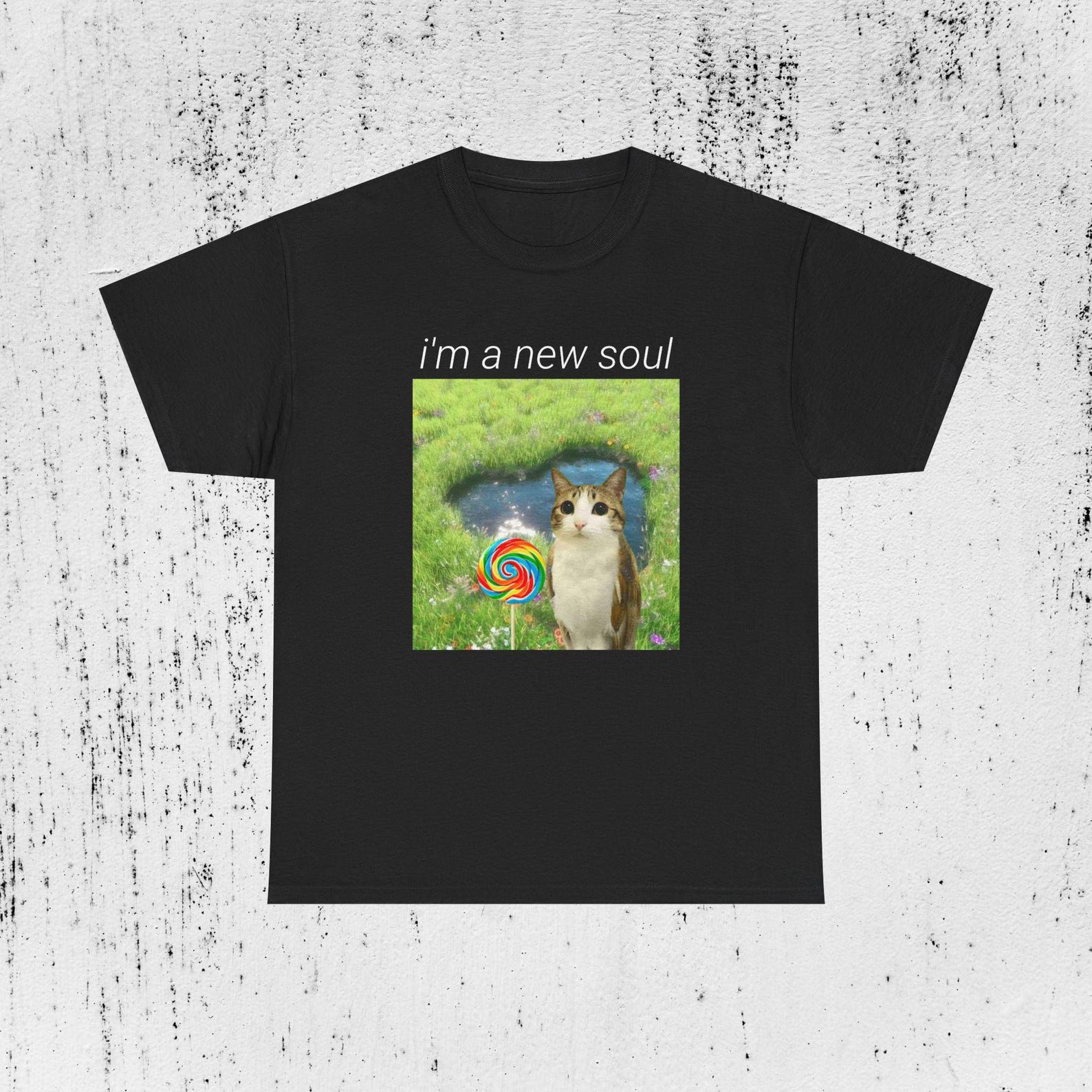 funny meowl meme, cat owl meme, i m a new soul cat meme shirt, gift for her, funny brainrot cat meme shirt S
