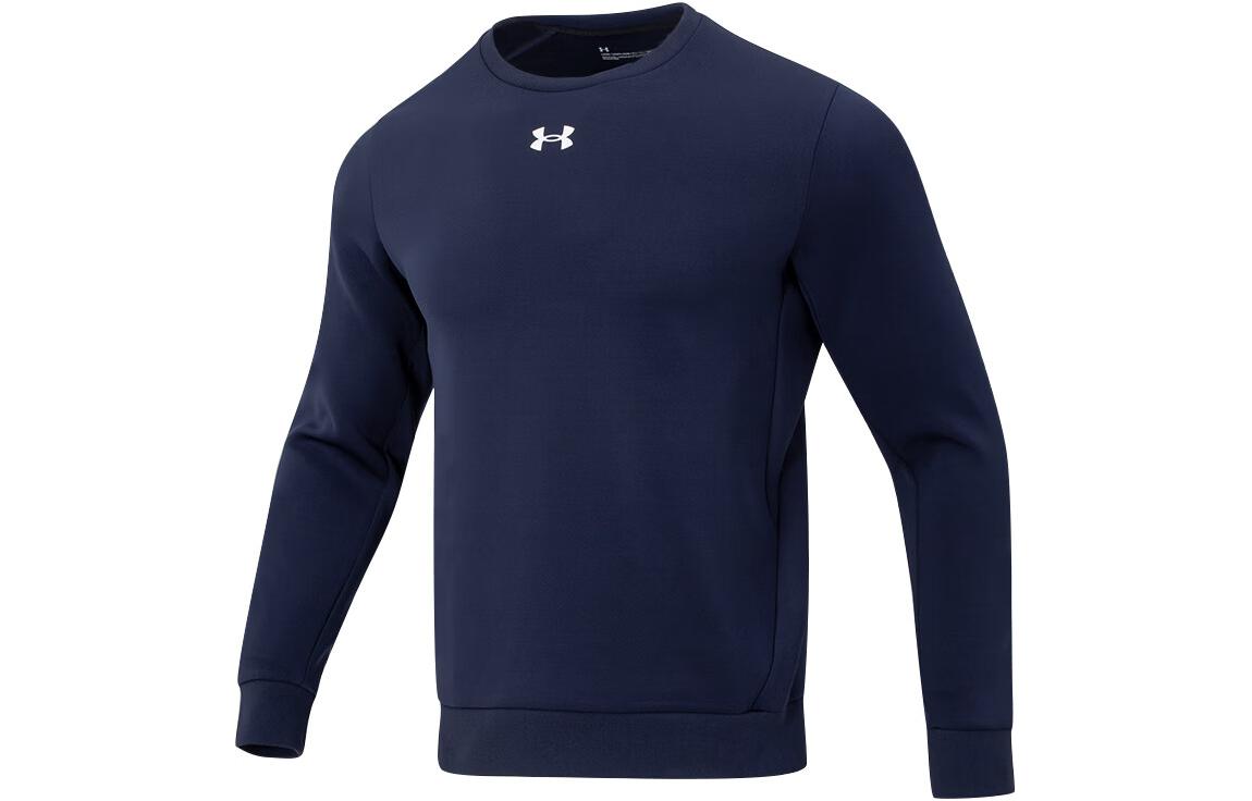 Under Armour Sweatshirts Unisex Navy Blue Crew Neck Moderate Regular 23600306-409 XS