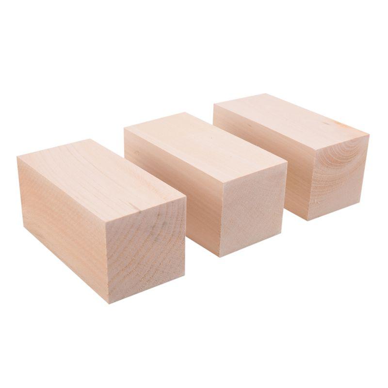 A20F-Basswood Carving Blocks Whittling Wood Carving Kit 19PCS Wooden Blocks For Crafts Bass Wood For Carving