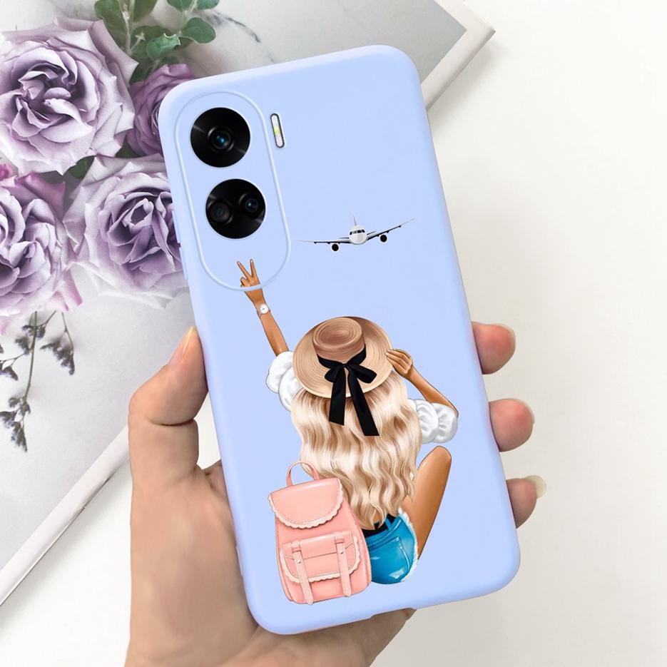 For Honor 90 Lite Case CRT-NX1 Cute Cartoon Cover Shockproof Soft Silicone Phone Case For Honor 90 Pro Honor90 Lite Fundas Coque