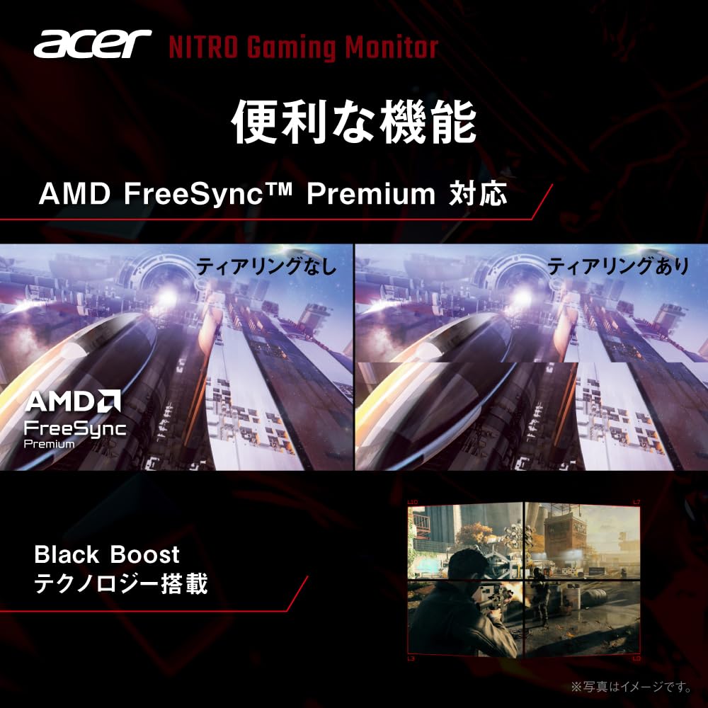 Acer IPS Full HD 200Hz sRGB AMD FreeSync Premium HDR10 HDMI DisplayPort Speaker and Headphone Jack Gaming Monitor Nitro VG250QX6bmiipx 24.5-inch