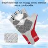 Half Finger Cycling Gloves Mounting Bike No-Slip Shock Absorbent Palms Grip Wicking Lightweight Nylon Compression Gloves