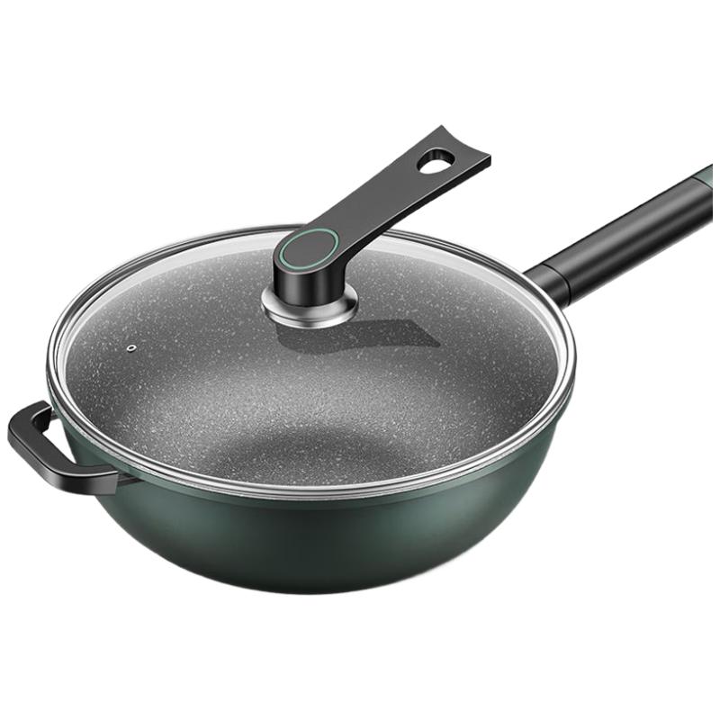 

Maifan Stone Non-stick Flat-Bottom Wok