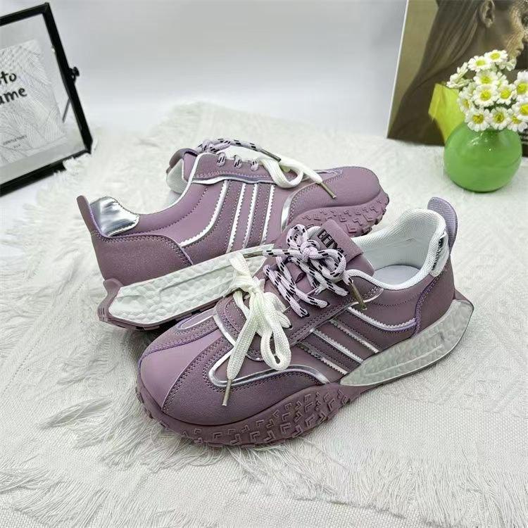 

Весна 2025 года немецкие тренировочные туфли женские новые на шнуровке одинарные туфли мягкая подошва легкие повседневные спортивные туфли ретро туфли Форреста Гампа 40 фиолетовый