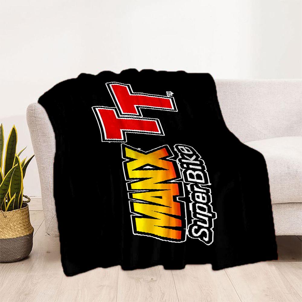 Isle Of Man Tt Race Flannel Blanket-Soft and Suitable for Sofas,Beds,Offices,Travel,All Seasons,Great Gift for Holidays and Birthdays.