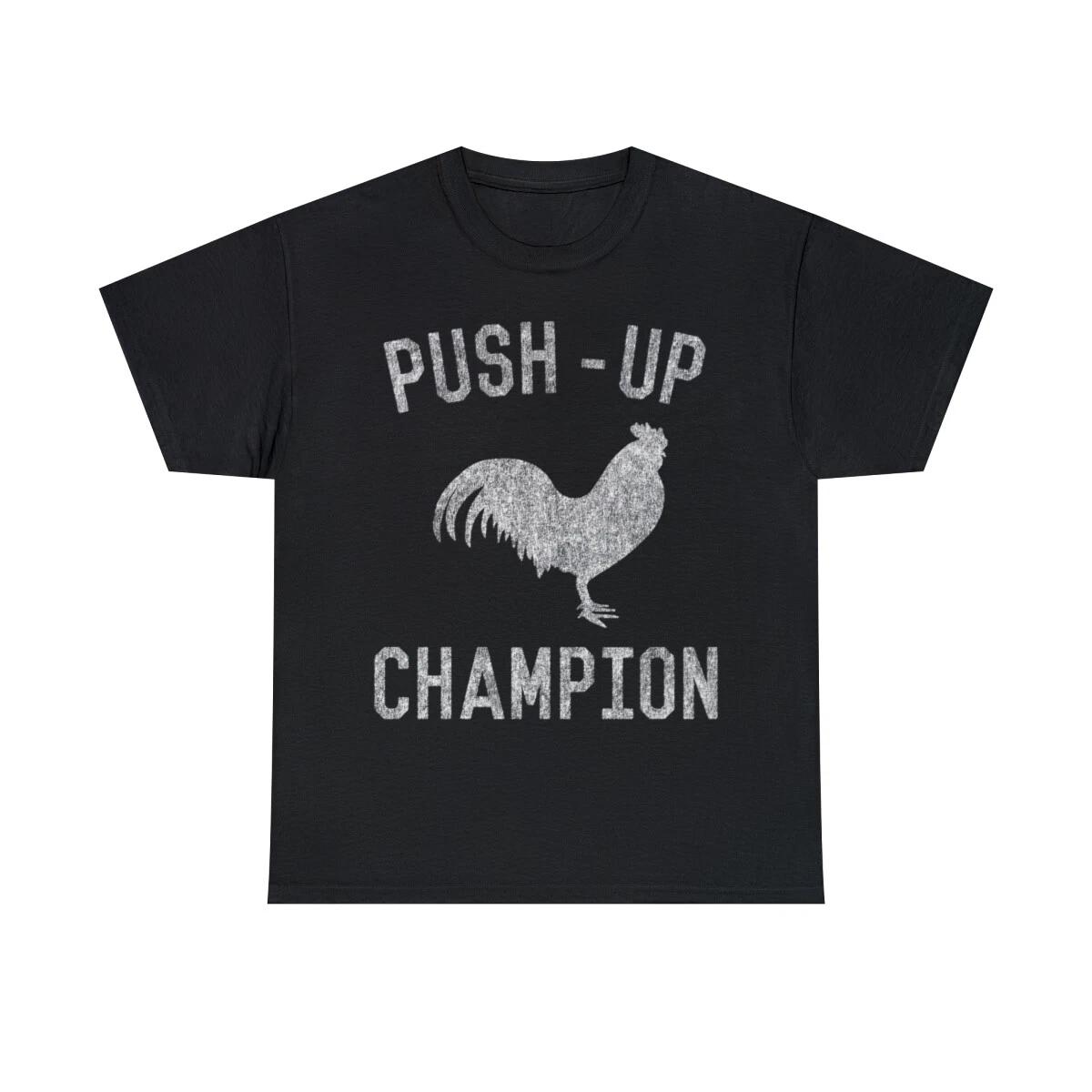 

Cock Push-Up Champion Short Sleeve Graphic T-Shirt, Sizes S-5XL 4XL