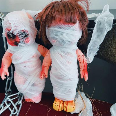 Halloween Hanging Ghost Doll Pendant Horror Ghost Zombie Baby Haunted House Props Kids Gifts Party Supplies Decoration
