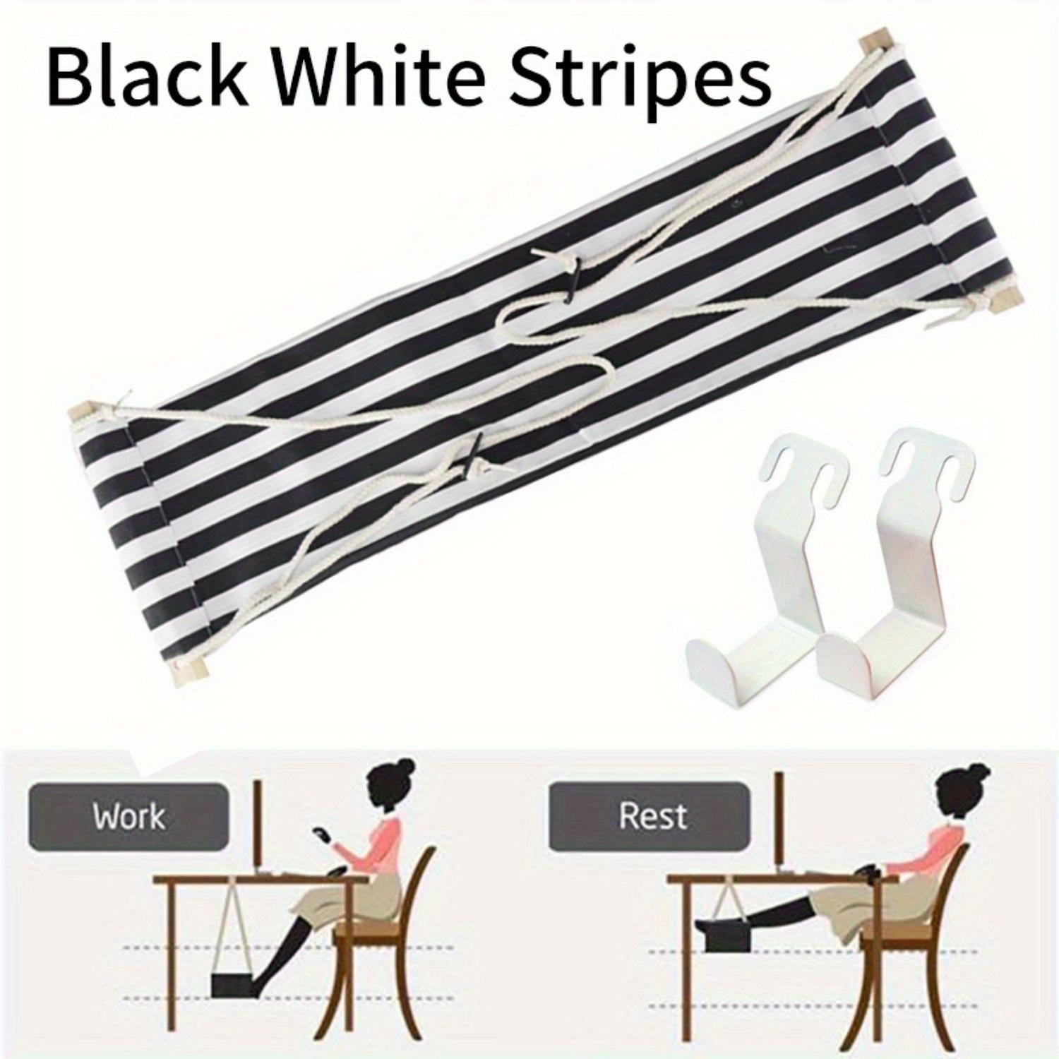 

Портативная подставка для ног, гамак, ленивый стол для отдыха, подставка для ног, качели, подставка для ног, доска для отдыха на открытом воздухе, офисный стол, домашний сад, кемпинг чёрный/белый