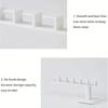 1pc Easy Install Wall-Mounted Hat Rack - Polished Finish, 6-Hook Plastic Storage Organizer for Hats, Headbands, Keys - Multi-Functional Home Accessory
