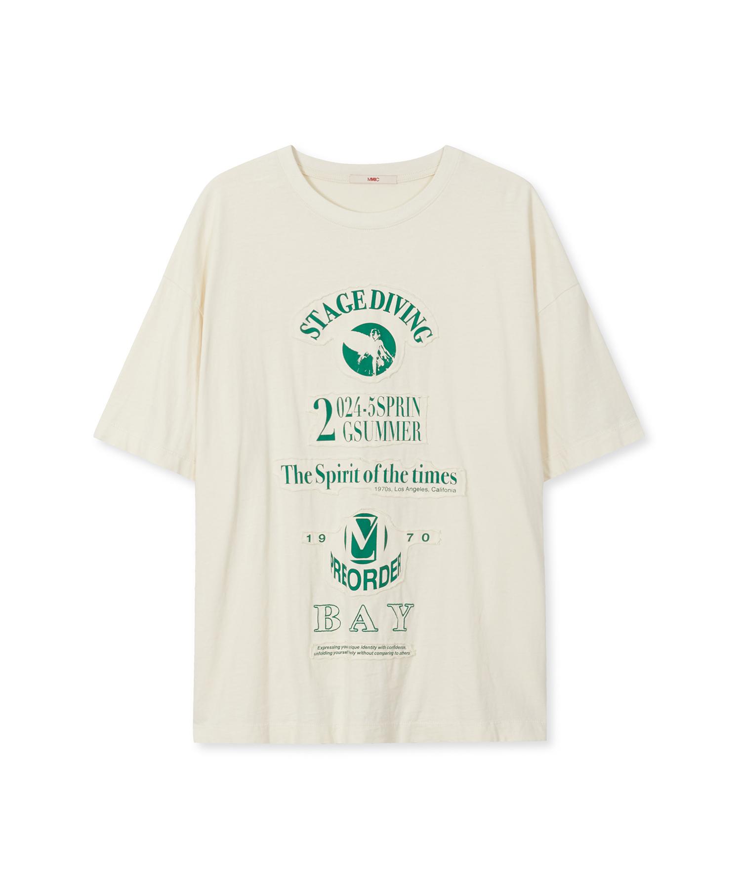 Mmic Moshing T-Shirt Cream L