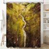 Bathroom Shower Curtain Floral Vintage Nature Botanical Farmhouse Decor Rustic Washable Waterproof Home Textile