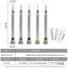 5Pcs Set 0.8-1.6Mm Steel Screwdriver For Watch Repairing Portable Watch Tools Band Removal With Mini Link Pins Watchmaker Tools