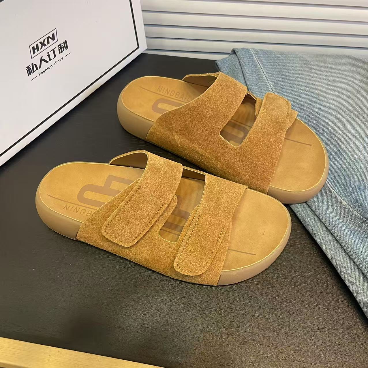 

Toast retro slippers women s new cool slippers women s summer outer beach sandals 40 верблюд