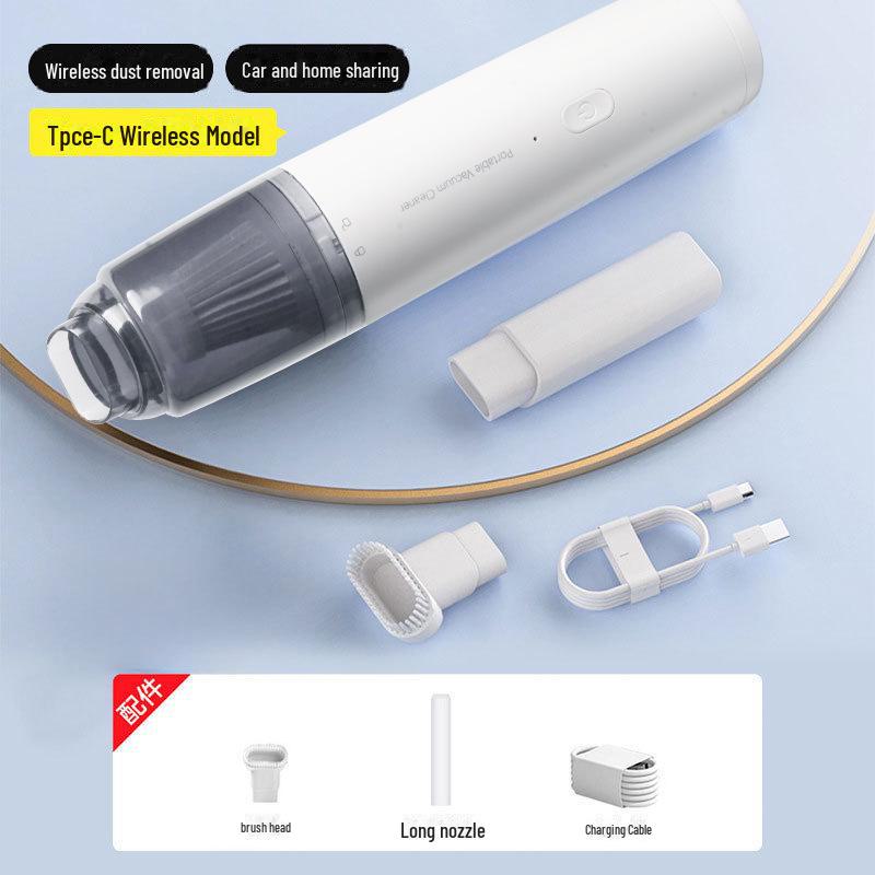 

Беспроводной портативный пылесос для автомобиля и дома, ручной пылесос двойного назначения с мощной функцией всасывания и выдува