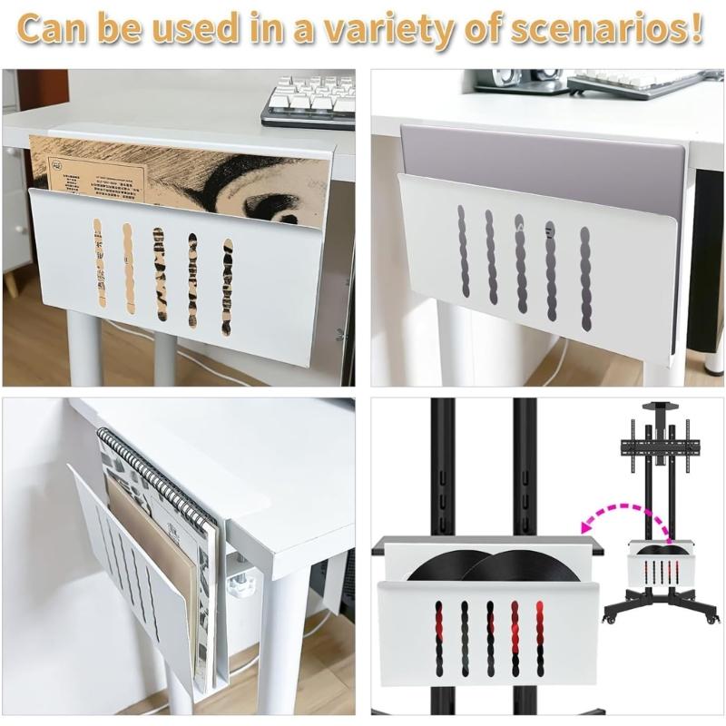 Portable Aluminum Computer Stand, Desk Hanging Laptop Organizgers Ventilated Design for Enhances Laptop Cooling