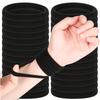 Morandi Seamless High-Elastic Hair Ties, Non-Damaging Rubber Bands, Black & Coffee Colors