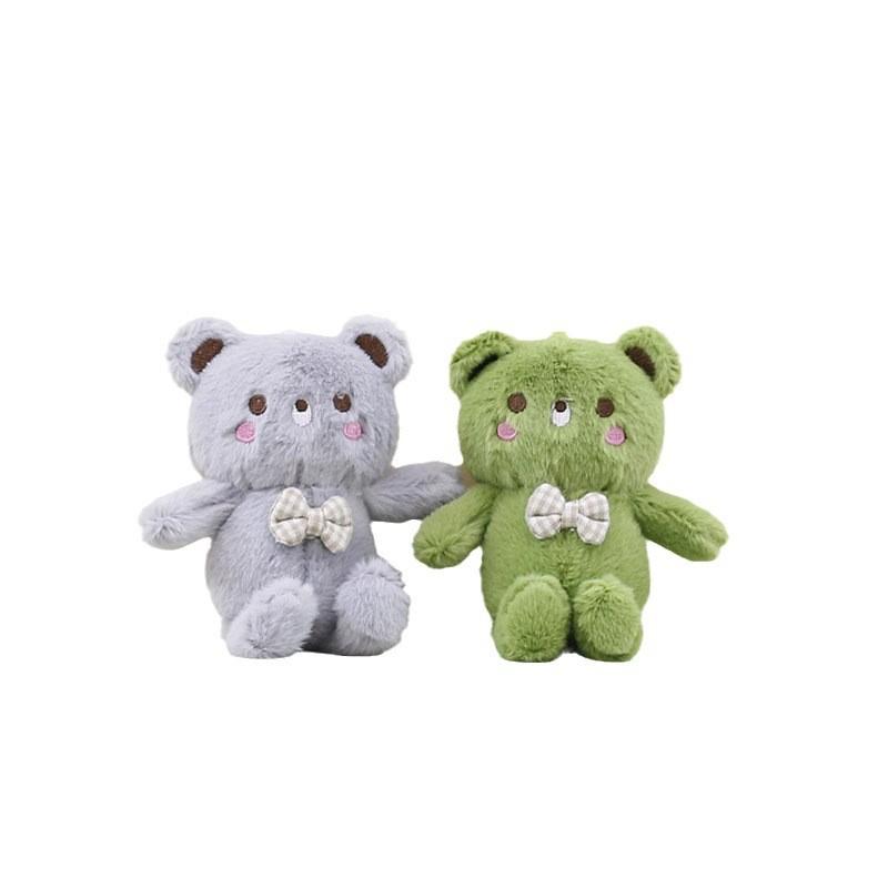 Adorable Cartoon Teddy Bear Keychain Plush Toy With Cute Bowtie For Kids And Adults