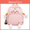 Little Cat Cartoon Backpack With Breathable Nylon Material For School And Casual Use