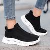 Knit Sock Women Shoes  Platform Light Sneakers Unisex Comfy Breathable Man High Top Sneakers Tenis