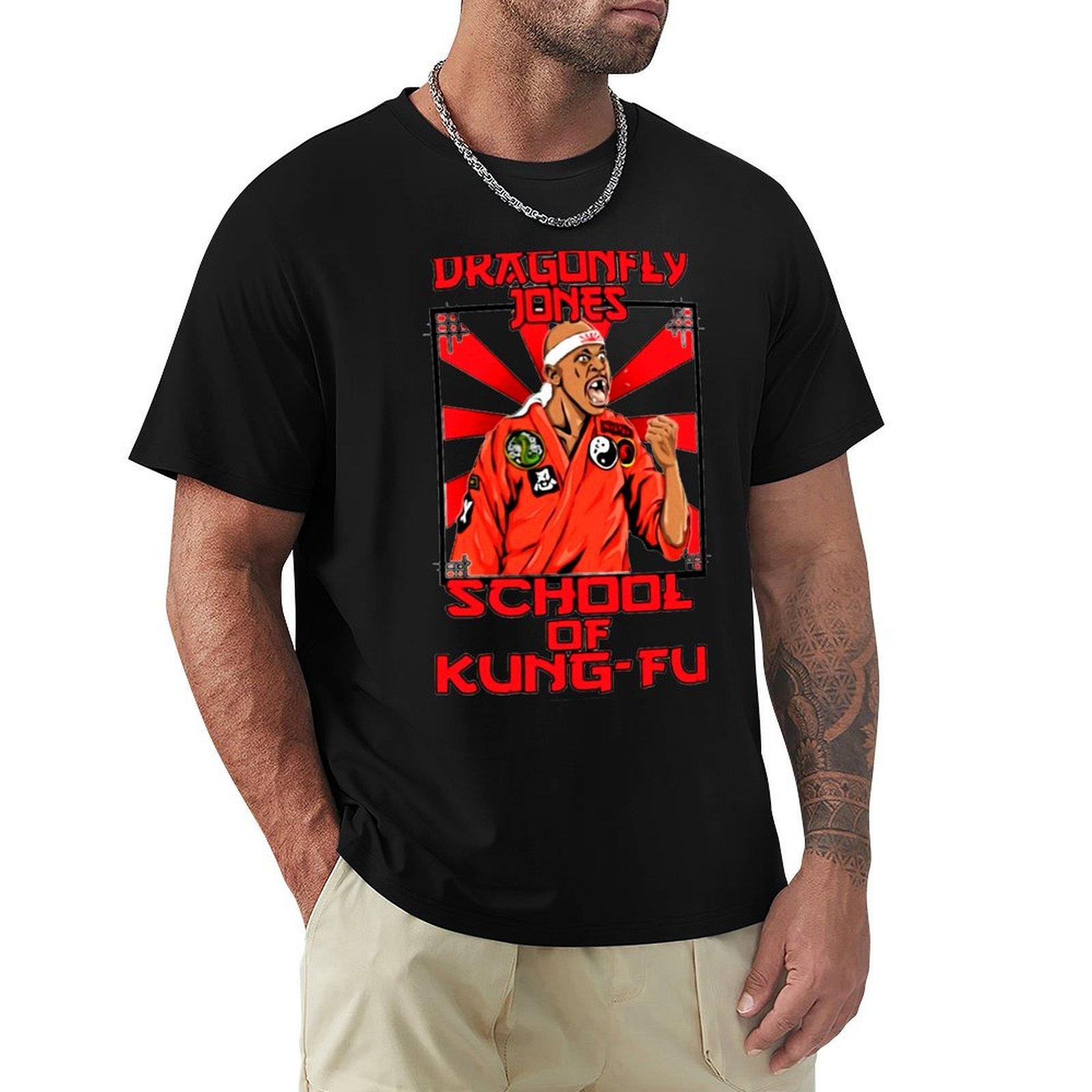 

Martin Dragonfly Jones School of KungFu TShirt summer shirt rapper graphic tees Man tshirt funny meme tshirts men t shirts 4XL